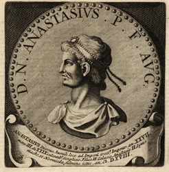 Porträt des römischen Kaisers Anastasius I.