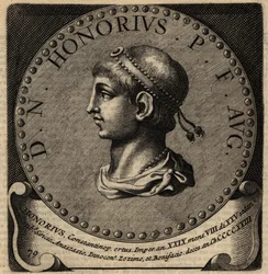 Porträt des römischen Kaisers Honorius.
