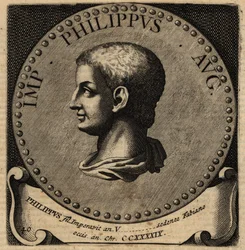 Porträt des römischen Kaisers Philipp II.