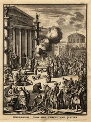 Opfer vor dem Tempel des Jupiter in Rom