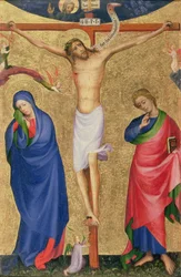 Die Kreuzigung, von einem Klappaltar, ca. 1400