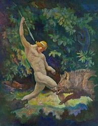 Die Wildschweinjagd, 1929