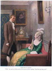 Mit Eva in London! Nun, sagte sie, als wäre es der erste Moment ihres Treffens, wie geht es Ihnen, Sir?