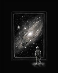 Astronauts kosmischer Blick