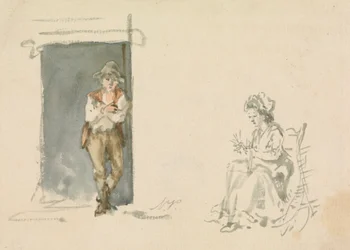 Figurenstudien: Stehender Junge