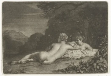Landschaft mit zwei Nymphen
