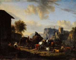 Die Rast des Konvois, 17. Jahrhundert