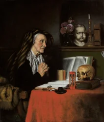 Eine betende alte Frau, ca. 1655