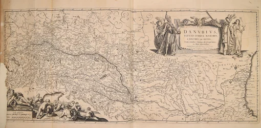 Danubius fluvius Europae maximus a fontibus ad ostia cum omnibus fluminibus ab utroque latere in illum defluentibus