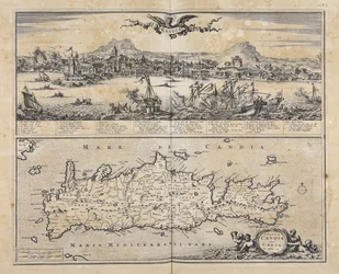 Insula Candia ehemals Kreta / N. Visscher exc.