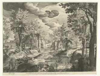 Landschaft mit Hagar und Ismael