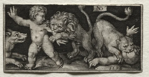 Löwen greifen Kinder an, 1594