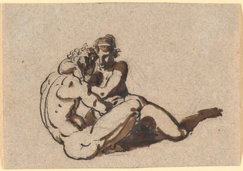 Ein Mann und eine Frau, die sich umarmen