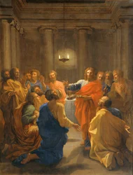 Jesus Christus instituiert die Eucharistie