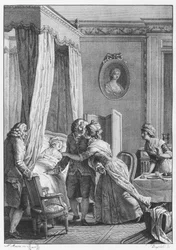 Der Besuch des Arztes aus Boson, Illustration aus 