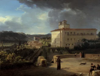 Ansicht der Villa Medici, Rom, 1815