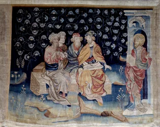 Der Vorhang der Offenbarung (1373 -1383), Nr. 71: Richter. Tapisserie von Nicolas Bataille (1330-1405)