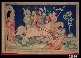 Die Myriaden von Reitern, Nummer 26 aus „Die Apokalypse von Angers“, 1373-87