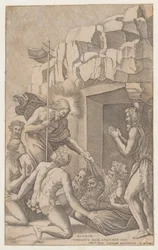 Christus im Limbus, nach Raphael, 1541