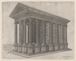 Tempel der Fortuna, Rom, 1550