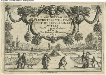 Titelseite, aus Livre Nouveau de Fleurs...