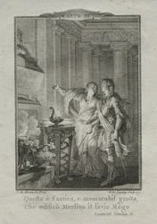 In der Grotte von Merlin, dem Zauberer, 1771