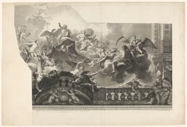 Deckenmalerei mit Versammlung der Götter (Platte 2)