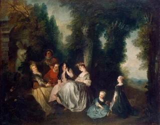 Party im Garten, 1690-1743