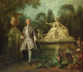 Porträt des Schauspielers Grandval, ca. 1742