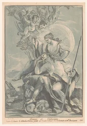 Diana und Endymion (Cabinet Crozat, Sammlung von Drucken nach den schönsten Gemälden und Zeichnungen in Frankreich)