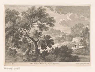 Landschaft mit Bäumen am Wasser (Boslandschaften)