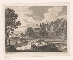 Landschaft mit Schloss