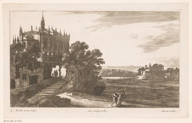 Landschaft mit Kathedrale