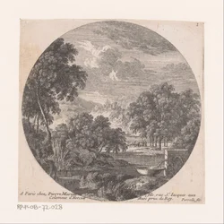 Flusslandschaft mit Quelle