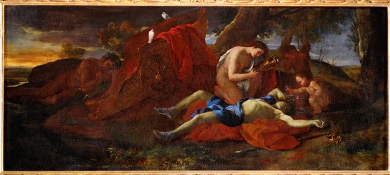 Venus betrauert den Tod des Adonis