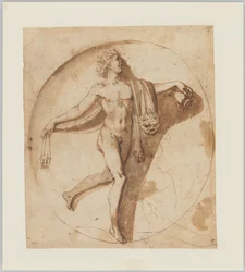 Tanzender Anhänger des Bacchus