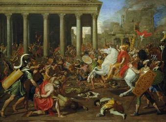 Die Zerstörung der Tempel in Jerusalem durch Titus, ca. 1638/39
