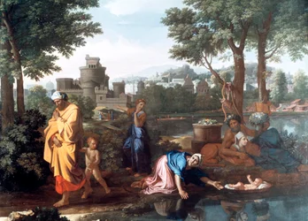 Die Aussetzung des Moses, 1654
