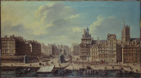 Fest auf dem Place de Grève anlässlich der Geburt von Prinzessin Marie-Thérèse, Tochter des Dauphins, im Juli 1746