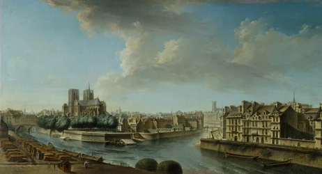 Le Chevet de Notre-Dame und die westliche Spitze der Île Saint-Louis, 1769