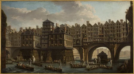 Das Joust der Seeleute, zwischen Pont Notre-Dame und Pont au Change