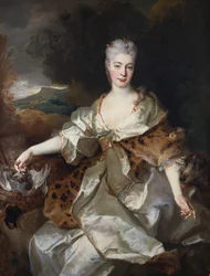 Porträt der Gräfin von Noirmont als Diana