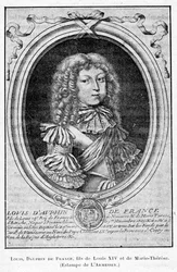 Cabanès, Erziehung der Prinzen012 Louis, Dauphin von Frankreich, Sohn von Ludwig XIV und Marie-Thérèse