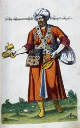Frühe europäische Arbeit über orientalische Kostüme, 1572