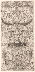 Ornamenttafel mit der Inschrift "Victoria Augusta"