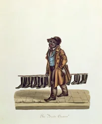 Der Stiefelputzer, um 1840