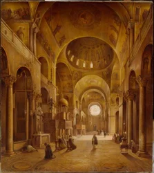 Innenansicht des Markusdoms in Venedig