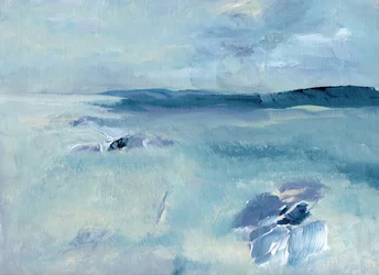 Ruhige Blaue Meereslandschaft