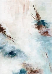 Erdiges Aqua Abstrakt
