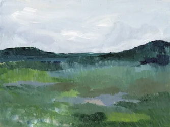 Grüne abstrakte Landschaft